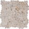 Msi Dorado River Rock SAMPLE Tumbled Marble Mesh-Mounted Mosaic Tile ZOR-MD-0117-SAM - alternate 2